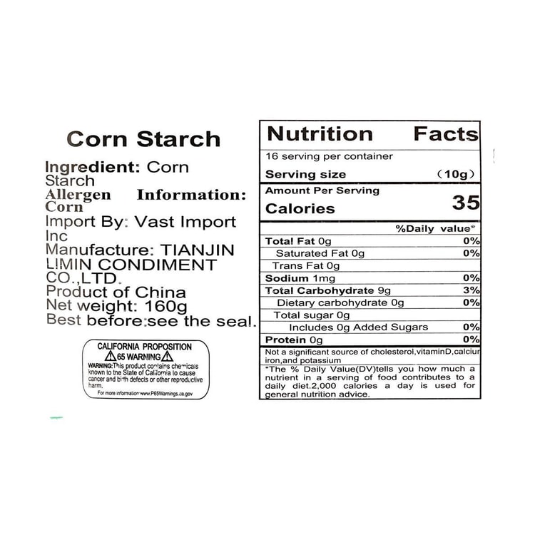  Corn Starch, 5.64 oz 【For Marinating Meat, Baking, and Thickening Sauces】 3