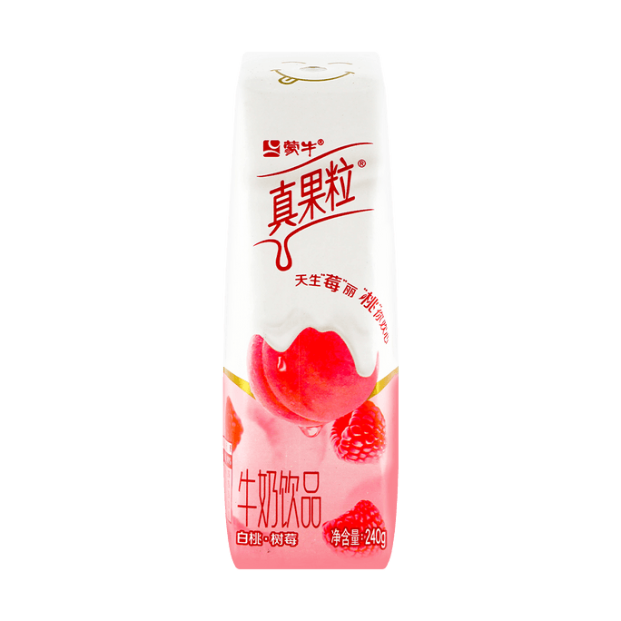MengNiu ZhenGuoLi Yogurt Peach and Raspberry Flavor 240g