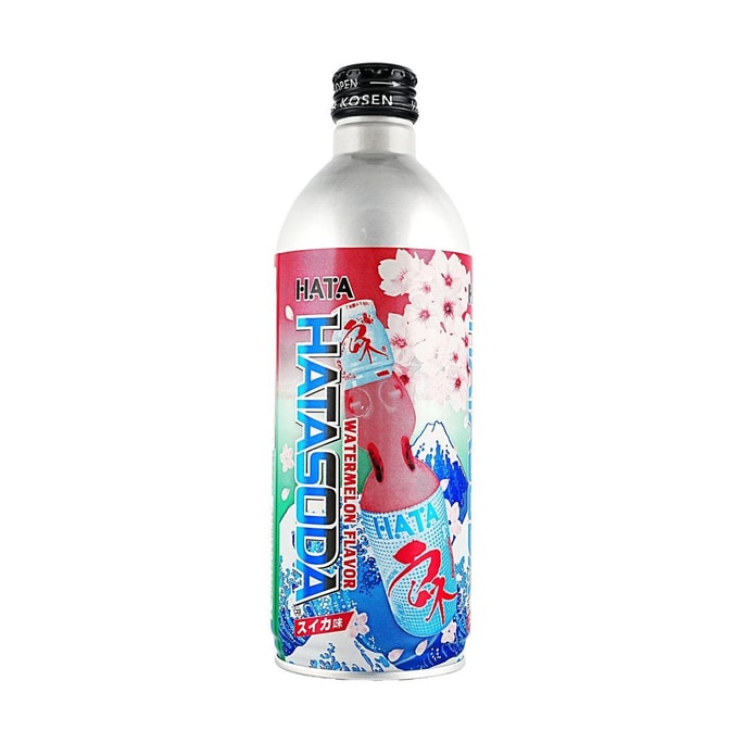 日本HATAKOSEN 西瓜口味汽水 500ml