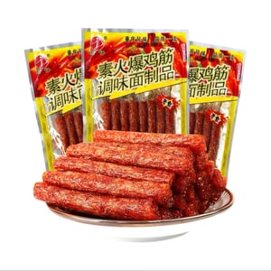 Vegetarian hot chicken tendon spicy strips spicy sticks gluten spicy Internet celebrity snacks 18g*6 bags