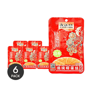 【超值6包】烏江澗陵榨菜 清香清淡榨菜 80g*6