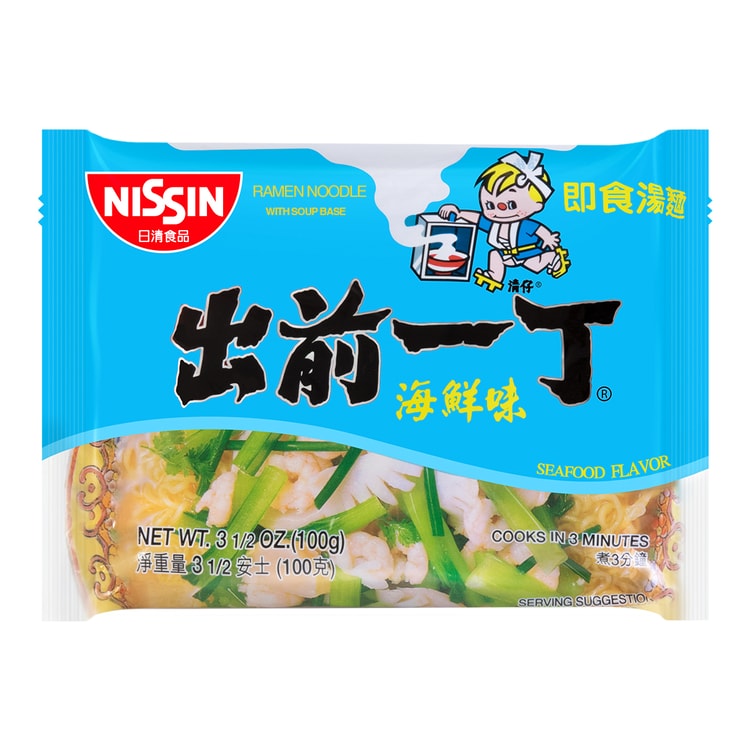 日本NISSIN日清出前一丁即食汤面海鲜味100g - 亚米
