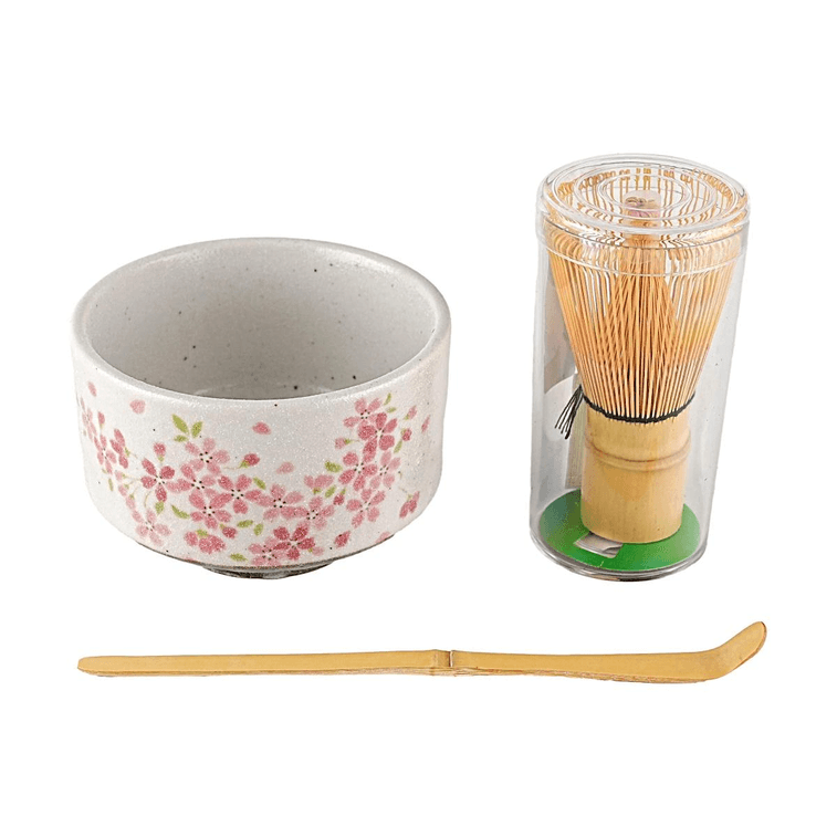 Sakura Matcha Bowl 3-Piece Set K537S-SS 【Made in Japan】【Includes Whisk and Scoop】【Cherry Blossom Design】 7