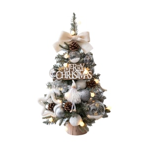 45cm PE Lighted Tree, Snow Baby Set, Festive Decor Ornament