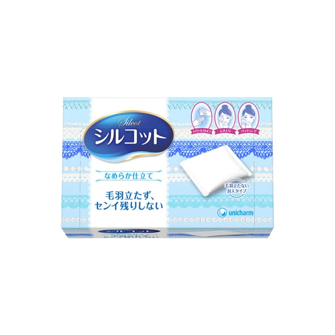 UNICHARM Silcot Cotton Makeup Pads 82 sheets