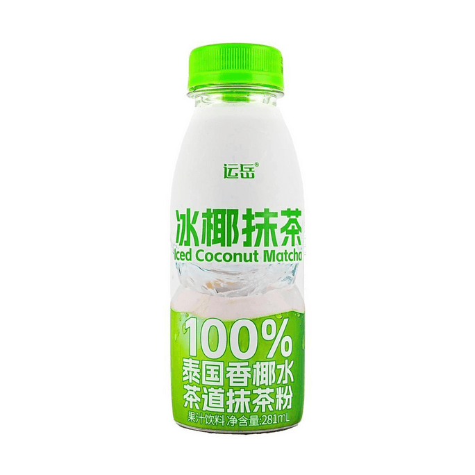 Coconut Matcha Juice Drink 9.5 fl oz【Natural Electrolyte Water】【Low-Calorie 0 Sucrose  0 Fat】