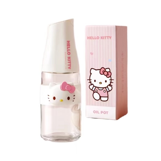 Glass Oil Can Kitchen Supplies Sealing Up 500ML-Hello Kitty 1Pc