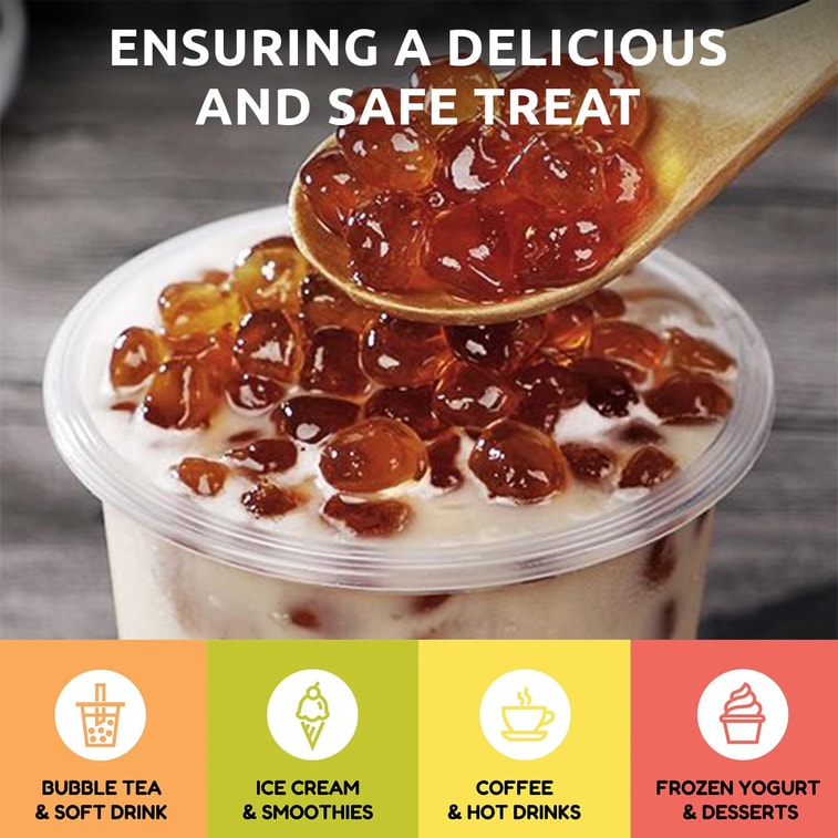 Fanale Brown Sugar Flavor Coconut Jelly Nata De Coco For Boba Tea 400g 5