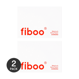 FIBOO 高蛋白双层蛋白棒 饱腹零食抗饿神器 5个入*2 抹茶莓果味 100kcal/根 低卡 代餐 【超值装】