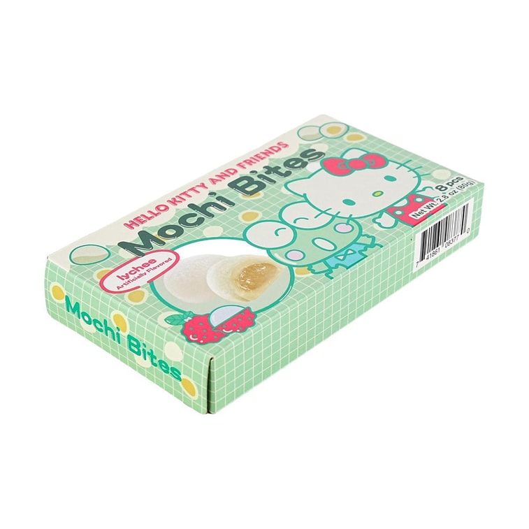 台湾版SANRIO三丽鸥 Hello Kitty x 大眼蛙 迷你小麻薯 夹心大福 荔枝味 80g 6