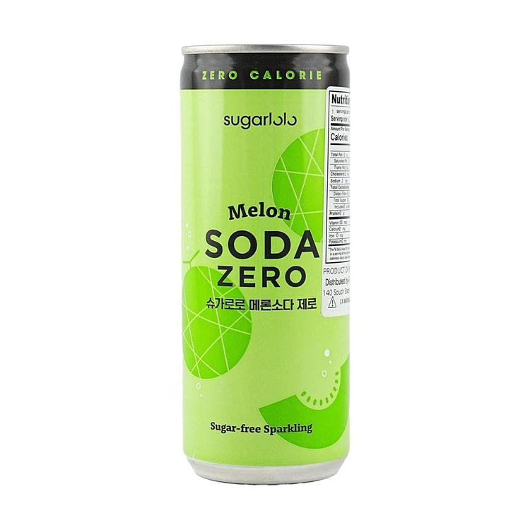 SUGARLOLO Sparkling Drink Melon Soda 8.5 fl oz - Yami.com