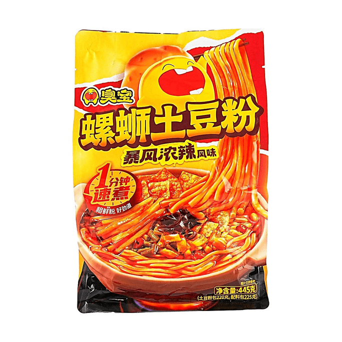 激辛カタツムリポテトヌードル 440g 【1分でできる簡単調理インスタント食品】