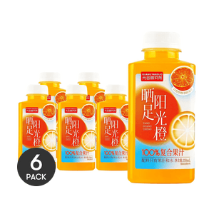 Orange Juice, 11.8 fl oz *6【6 Pack】【0 White Sugar 0 Fat Low Calories】