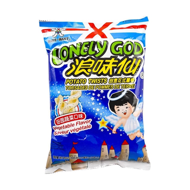 WANT WANT Langweixian, Vegetable Flavor Potato Twists, 2.47oz