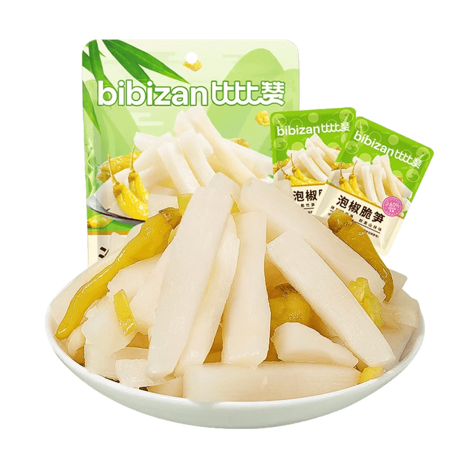 比比赞 泡椒脆笋 200g【低卡0脂】【酸辣脆爽】