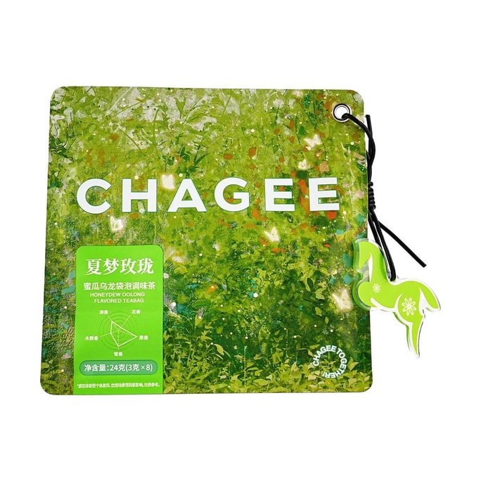 霸王茶姬 夏梦玫珑 蜜瓜乌龙袋泡茶包 8包入 24g【清扬果香 鲜醇回甘】