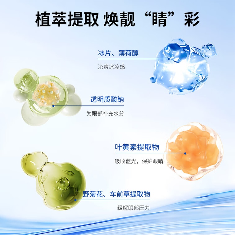 【中国直邮】 蜀风雅香 FIT MOMENT 叶黄素冷敷眼贴 冰敷眼罩缓解眼疲劳干眼涩视力模糊儿童护眼贴 10贴 3