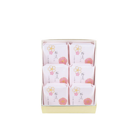 Ouka Shigure Cherry Blossom Sweet Bean Paste 6 pcs