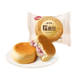 Taro Puree Waxy Bread Breakfast Taro Puree Flavored Sandwich Soft Bread Bag Pastry Snack Snack 230G/ Bag