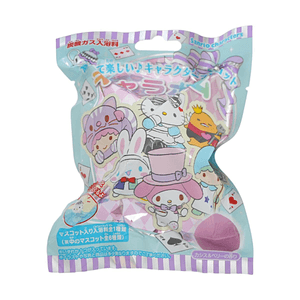 日本SANRIO三丽鸥 泡澡沐浴球 隨機附贈公仔擺件 75g【黑醋栗莓果香】【童話系列】【內置隨機首飾玩偶】