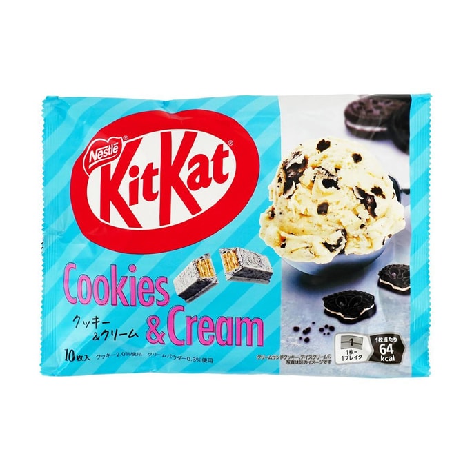 日本NESTLE雀巢 KITKAT奇巧 奥利奥奶油曲奇味迷你威化饼干 116g