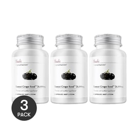 澳洲UNICHI 新版黑葡萄籽粉净化胶囊 原花青素 维生素抗糖 素食胶囊 60粒*3 减少自由基 增加胶原蛋白 守护身体健康【3份超值装】【养护唤醒年轻肌】