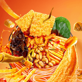 臭宝 爆爆浓汤柳州螺蛳粉 330g【大片腐竹】