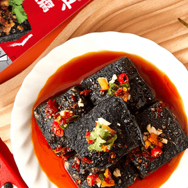 黑色经典  长沙臭豆腐 香辣味豆干 156g【湖南特产】