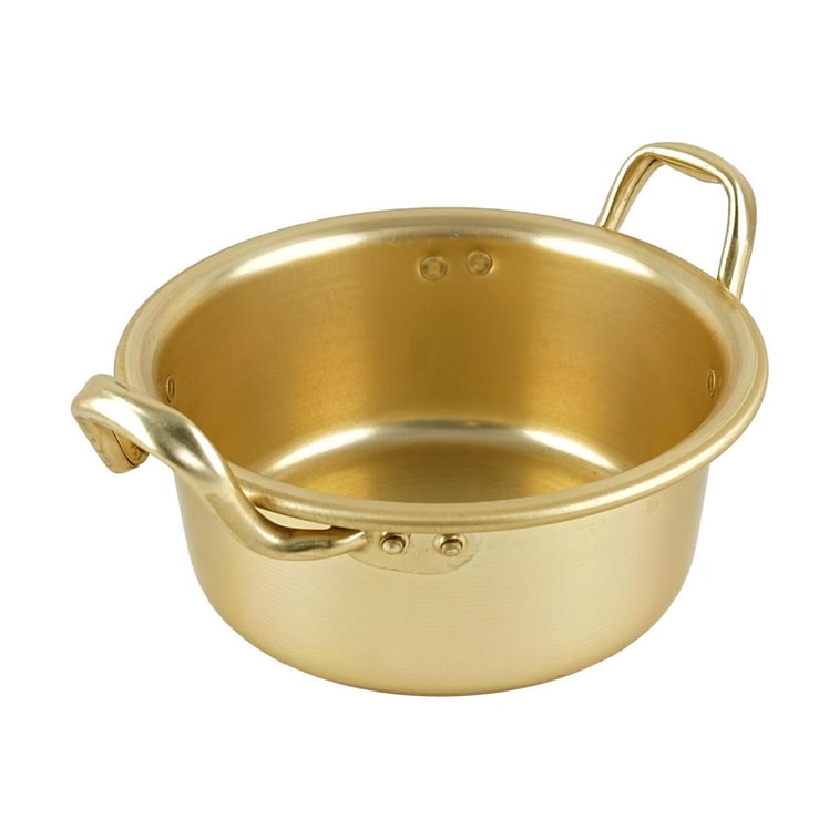 韓式泡麵碗泡麵鍋 雙耳煮鍋黃鋁鍋 16cm 韓國製造 6