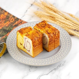 饱饱量贩TOASTIQUE 芋泥肉松夹心岩烤厚切吐司 6枚入 480g 【微波加热10s巨巨好吃】【营养早餐面包】【线上独家】【含红豆】