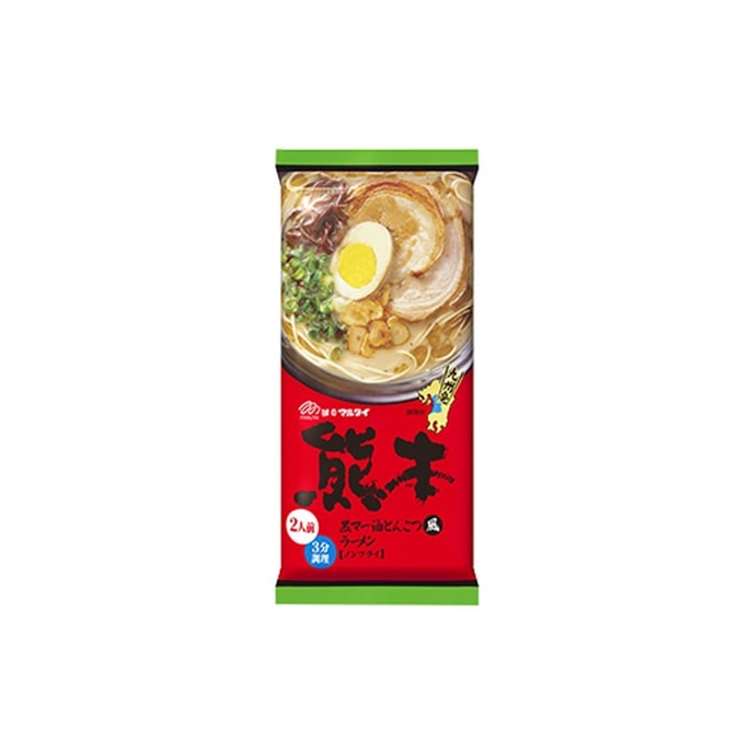 Kumamoto Black Sesame Oil Garlic Pork Bone Ramen 2 Servings 186g Fragrant And Delicious