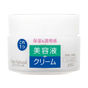 [일본 직배송] PDC 퓨어 내추럴 모이스처라이징 에센스 100g (일본) - 에센스와 크림을 결합하여 건조하고 거친 피부에 수분을 공급합니다.