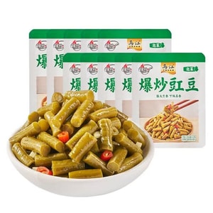Stir-fried Cowpeas 30g*10 bags, crispy and tender, appetizing side dish for rice, stir-fried with oil, salty pickles, and sour beans