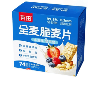 Whole Wheat Crispy, High Fiber, Low Fat, Sugar-free, 400g*1 Box