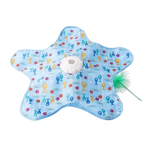 Automatic Cat Toy – rotating game disc with feather wand. 3 speeds, quiet motor, Type-C rechargeable. Prevents boredom & fat. Great for multi-cat homes. A must-have