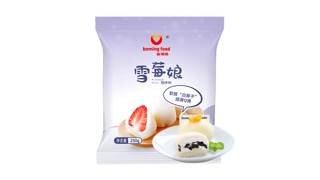 餅粉ページ Boming Food スノーウィー餅パウダー 8.82オンス【蒸したり茹で