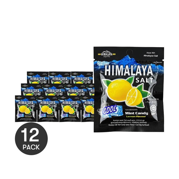 히말라야 소금 레몬 민트 캔디, 14g * 12개입