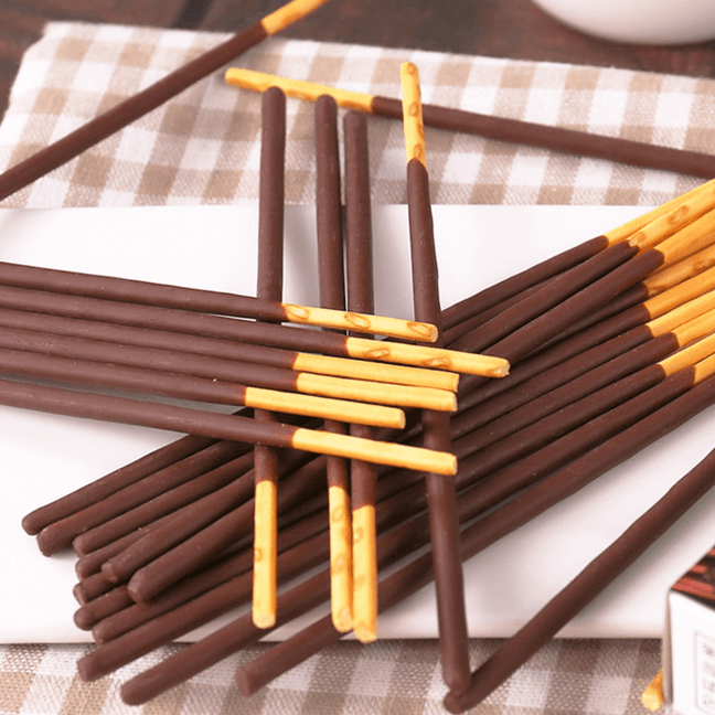 Ultra Slim Chocolate Pocky Cookie Sticks - 2 Packs, Packaging May Vary 67g