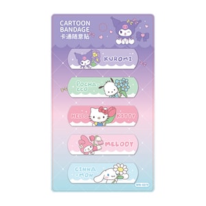 FOXTAIL 三丽鸥创意止血贴 可爱 卡通 创口贴 透气 防水 后跟贴 防磨脚 OK绷 3板15贴 1份