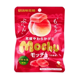 日本UHA悠哈 味覺糖 白桃味軟糖 45g【糯嘰嘰口感 嚼勁十足】
