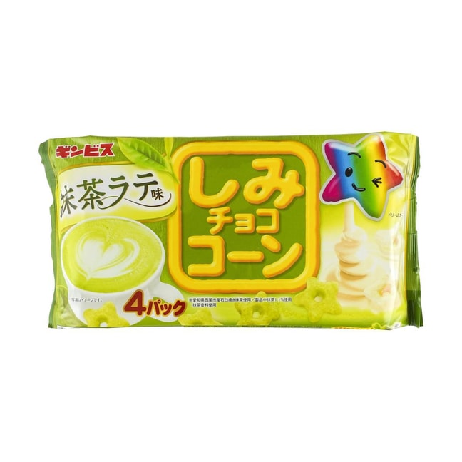 White Crunchy Corn Crispy - Matcha Latte Flavor,3.1 oz