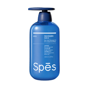 Spes Sea Salt Shampoo For Oil-Control And Fluffy 16.22 fl oz French Sea Salt Scalp Probiotics Volumizing