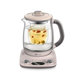 Automatic Thickening Glass Health Pot Bird's Nest Pot Stew Dual-Purpose Double Cover Stew Pot Pink