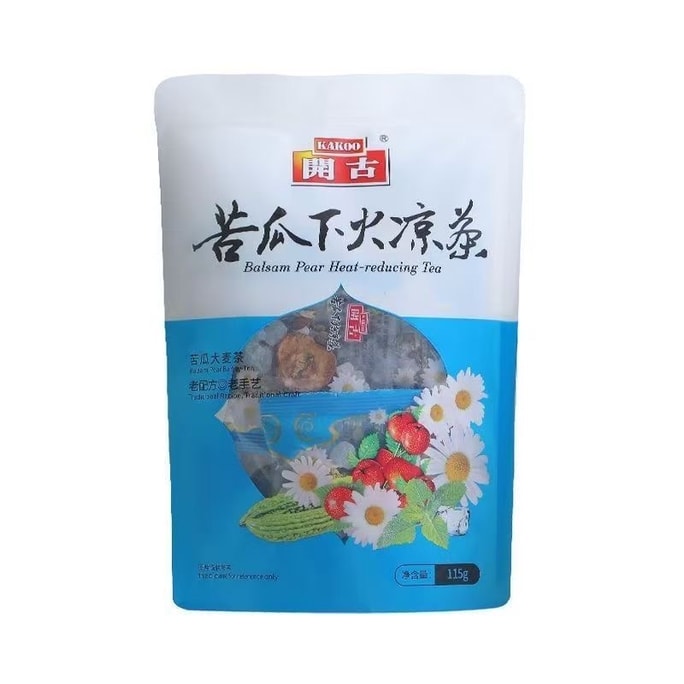 카이구 여주 허브차 (10팩, 115g) 산사나무, 국화, 암설탕, 여주, 보리차가 함유되어 있습니다. 전통 레시피와 장인 정신이 그대로 담겨 있습니다.