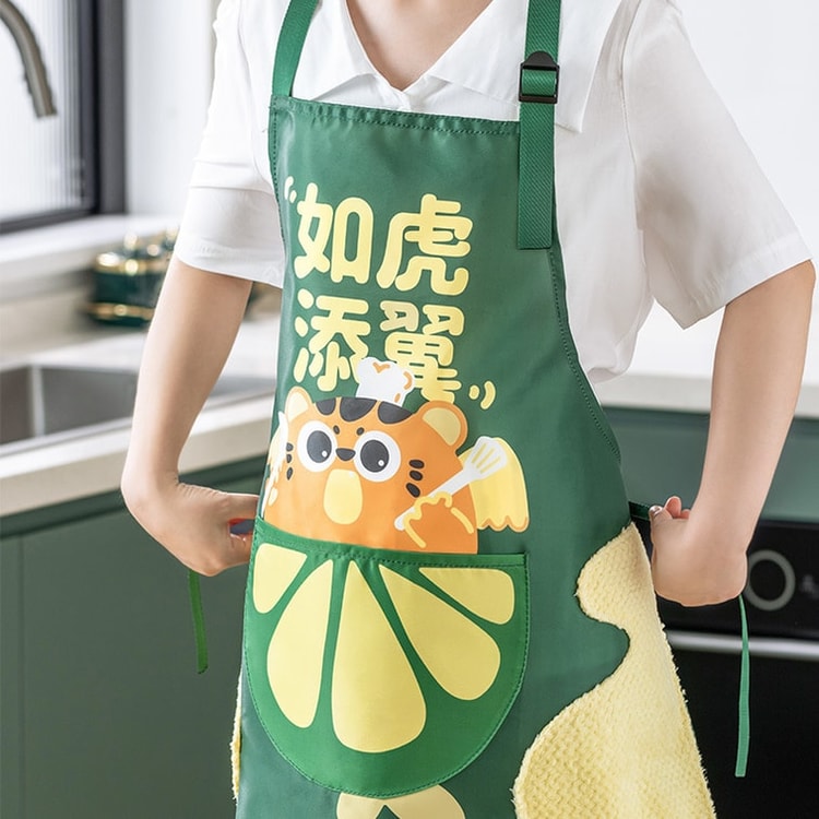 中国直送】Xinyou エプロン ハンドワイパー付き 女性用 おしゃれ 家庭