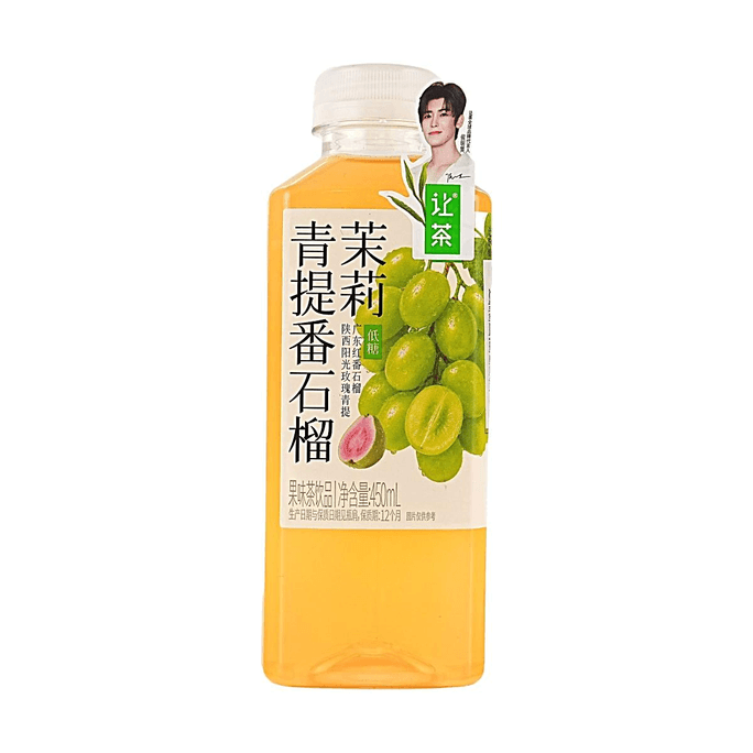 让茶 青提番石榴茉莉果茶饮料 低糖芭乐果味茶 450ml