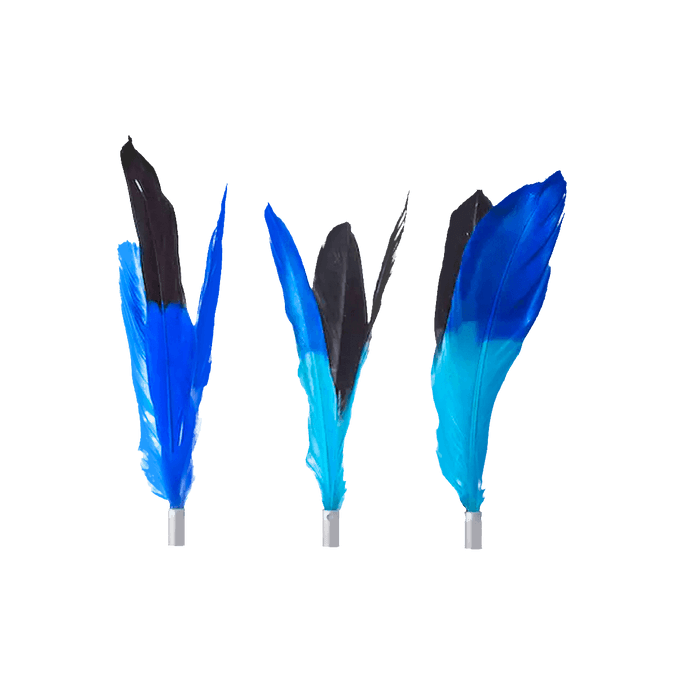 Studio Cat Teaser Wand Feather Refill Interactive Toys Premium Quality Water-Dyed with Natural Color
