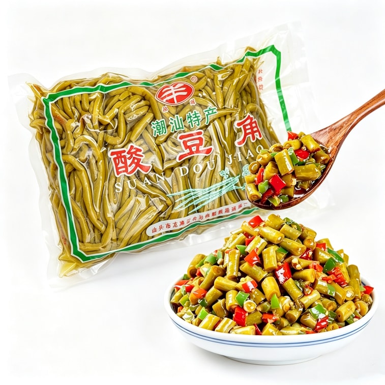 偉順 酸豆角 老壇缸豆 醃長豆 鹹菜 泡菜 醃酸菜 下飯菜 拌飯醬 250g 肉末酸豆角 【全潮汕最好吃最脆爽的酸豆角】 15