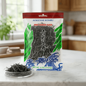 Aokizami Konbu - Dried Seaweed Sliced, 4 oz
