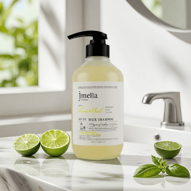 韩国JMELLA NO.03青柠罗勒香氛洗发水 500ml 植物萃取 头皮保湿 营养弹力 24H留香 弱酸性 温和不刺激 *2【2份超值装】 5